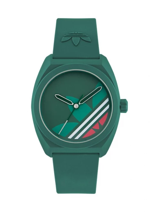 Obrázek produktu ADIDAS ORIGINALS Analogové hodinky 'PROJECT THREE' zelená / krvavě červená / bílá