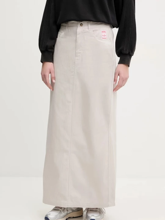 Obrázek produktu adidas Originals Bavlněná sukně adidas Originals AOP MAXI SKIRT béžová