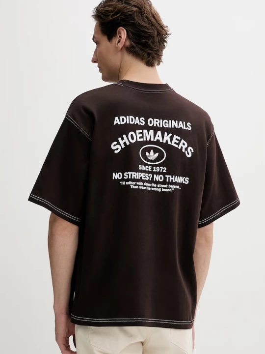 Obrázek produktu adidas Originals Bavlněné tričko adidas Originals hnědá