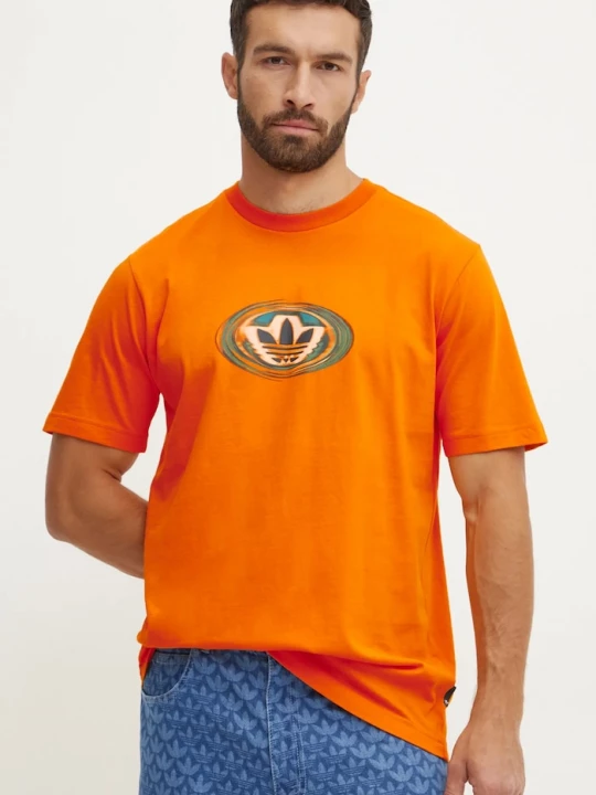 Obrázek produktu adidas Originals Bavlněné tričko adidas Originals oranžová