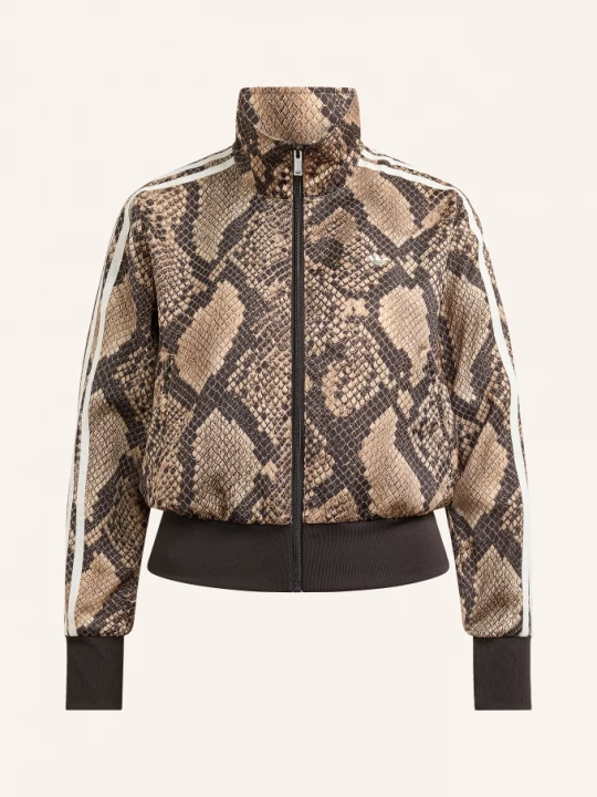 Obrázek produktu Adidas Originals Bunda Na Trénink Satin Firebird velbloudí / tmavě hnědá / bílá