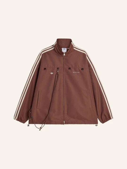 Obrázek produktu Adidas Originals Bunda sftm007 tmavě hnědá / krémová / žlutá