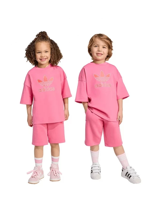 Obrázek produktu adidas Originals Dětská bavlněná souprava adidas Originals růžová