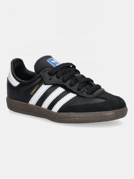Obrázek produktu adidas Originals Dětské kožené tenisky SAMBA OG černá
