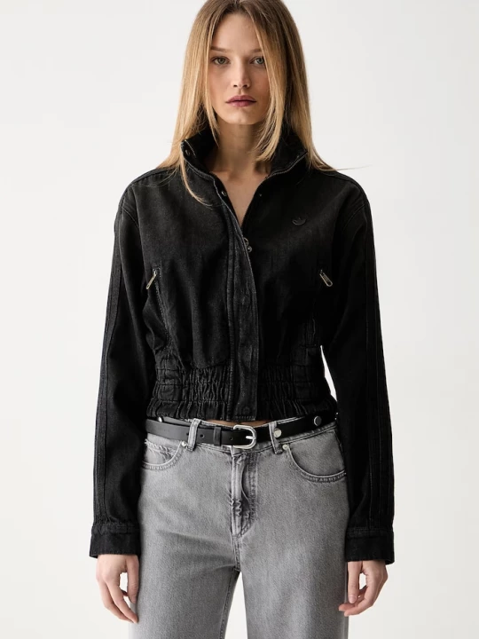 Obrázek produktu adidas Originals džínová bunda dámská bavlněná P ESS DENIM TT černá