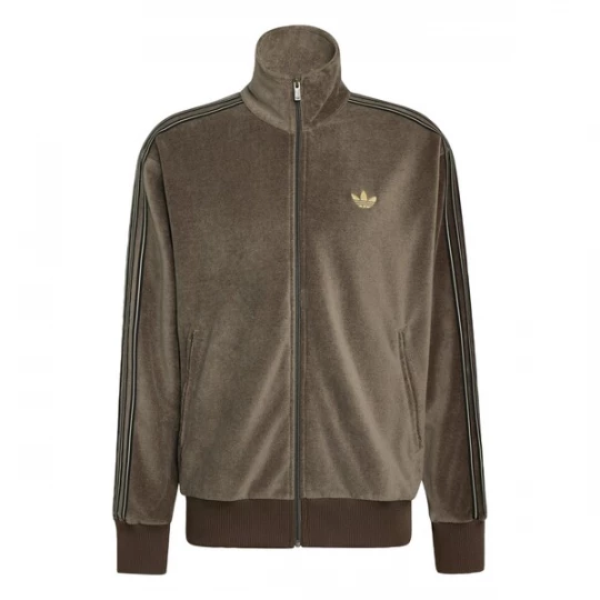 Obrázek produktu ADIDAS ORIGINALS Fleecová mikina 'Firebird' hnědá / pastelově žlutá / černá / offwhite