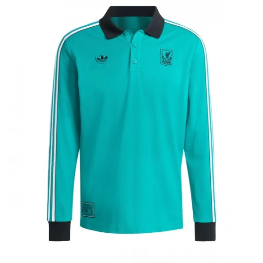 Obrázek produktu ADIDAS ORIGINALS Funkční tričko 'Liverpool FC Terrace Icons' nefritová / černá / bílá