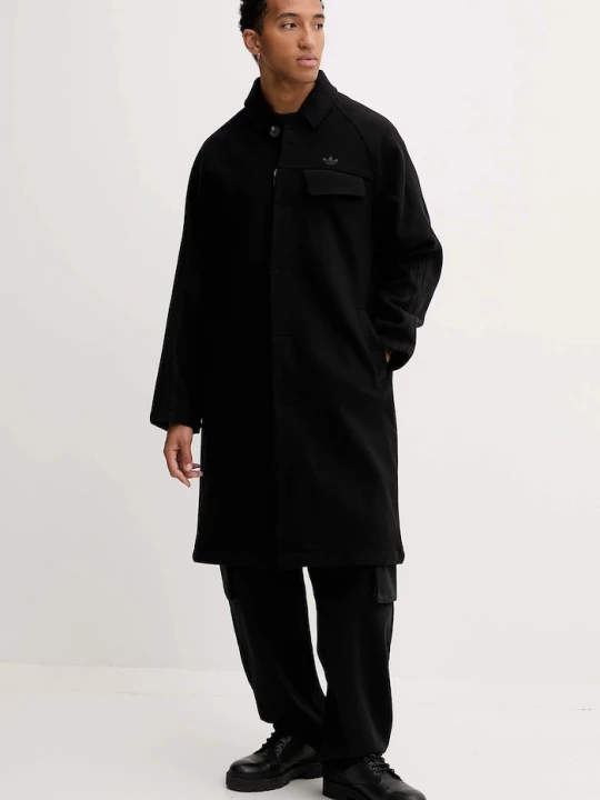 Obrázek produktu adidas Originals Kabát s příměsí vlny P Ess Overcoat černá