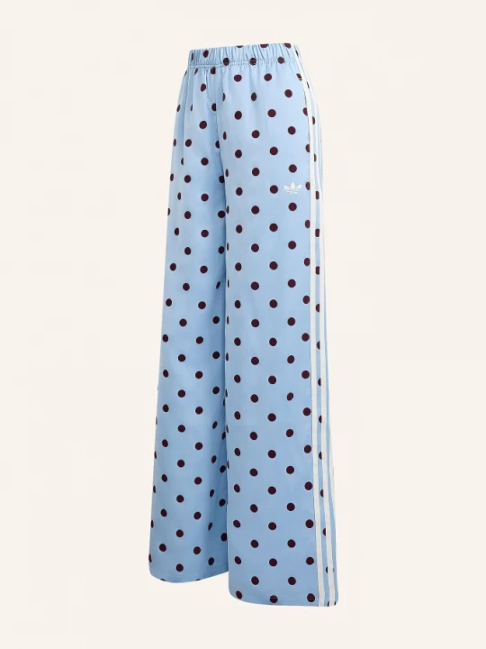 Obrázek produktu Adidas Originals Kalhoty Satin Polka Dots Wide Leg Pant tmavě modrá / tmavě červená
