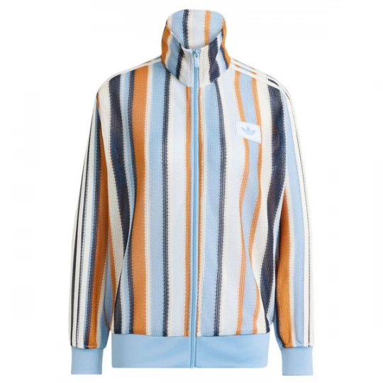 Obrázek produktu ADIDAS ORIGINALS Kardigan 'Firebird' marine modrá / světlemodrá / oranžový melír / barva bílé vlny