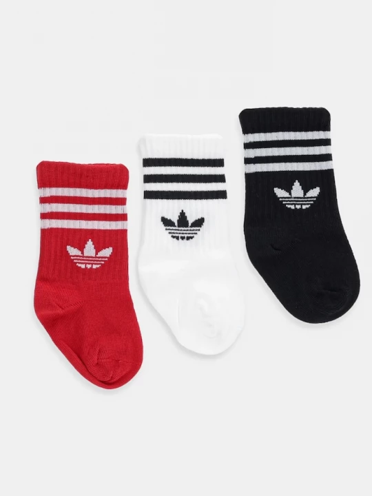 Obrázek produktu adidas Originals Kojenecké ponožky adidas Originals 3-pack červená