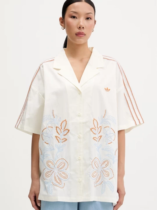 Obrázek produktu adidas Originals košile dámská bavlněná Resort béžová