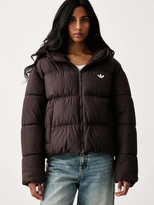 Obrázek produktu adidas Originals krátká bunda dámská Hooded Padded hnědá