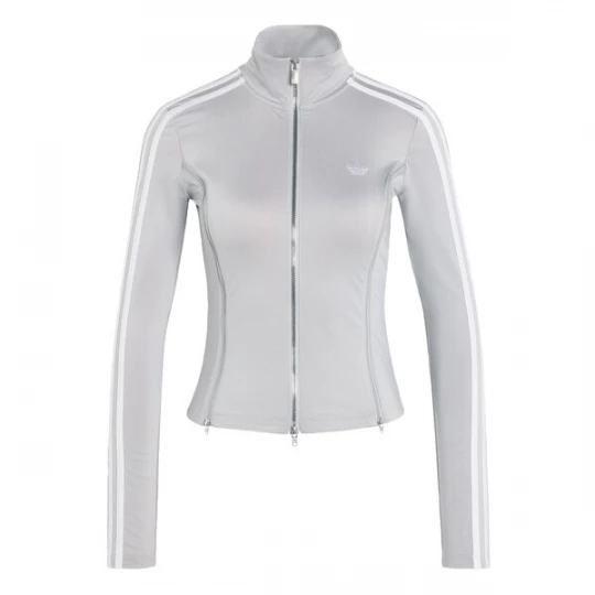 Obrázek produktu ADIDAS ORIGINALS Mikina 'ADIDAS X MIA MARQUEZ LONG SLEEVE ZIPPED' šedá / bílá