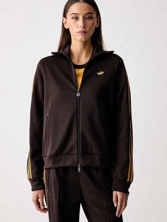 Obrázek produktu adidas Originals mikina dětská s bavlnou Beckenbauer hnědá