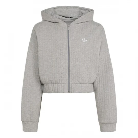 Obrázek produktu ADIDAS ORIGINALS Mikina 'LOOSE PADDED RIB ZIP' šedý melír