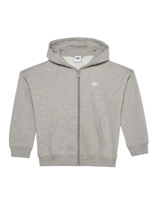 Obrázek produktu ADIDAS ORIGINALS Mikina 'OVERSIZED FULL ZIP HOODIE' šedý melír