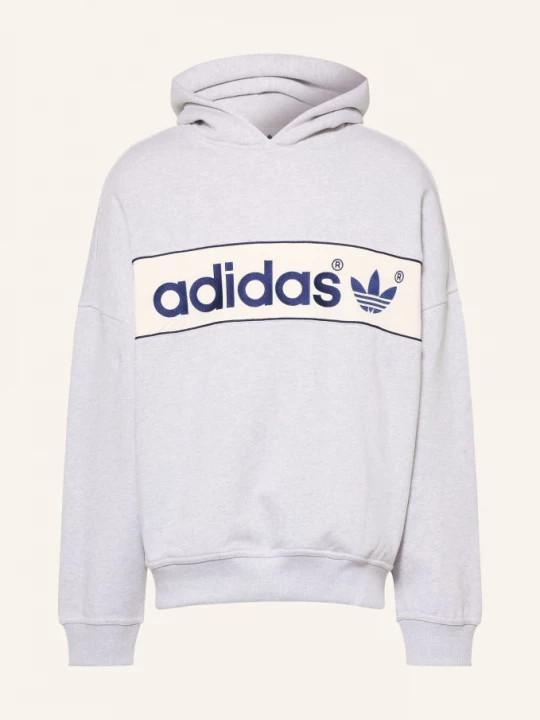Obrázek produktu Adidas Originals Mikina S Kapucí Block světle šedá / režná / tmavě modrá