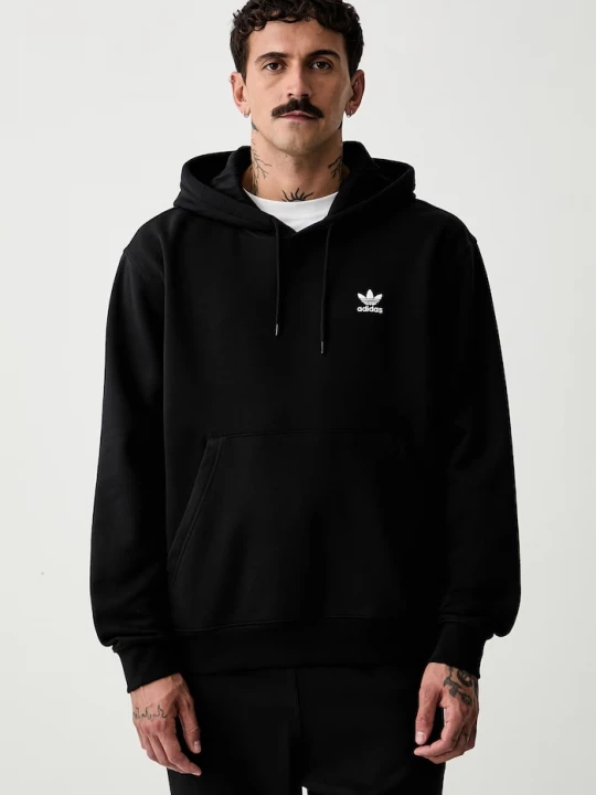Obrázek produktu adidas Originals mikina s kapucí pánská s bavlnou černá