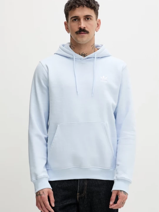 Obrázek produktu adidas Originals mikina s kapucí pánská s bavlnou modrá