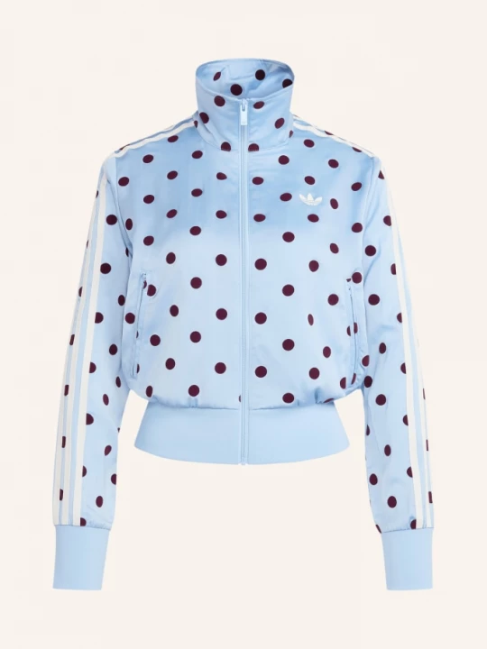 Obrázek produktu Adidas Originals Mikina Satin Polka Dots Tt tmavě modrá / tmavě červená / bílá