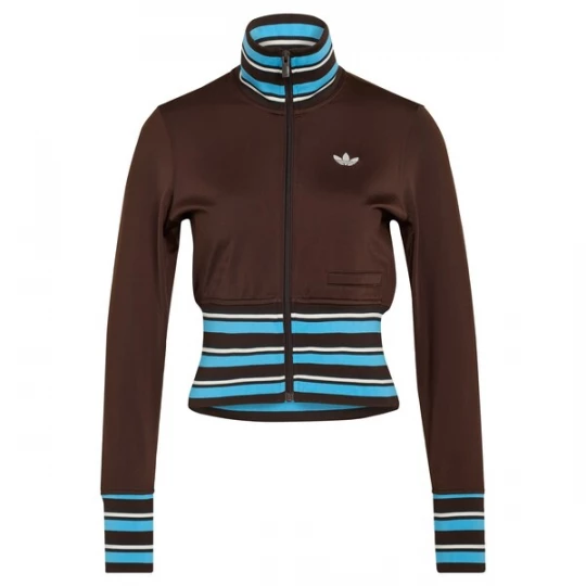 Obrázek produktu ADIDAS ORIGINALS Mikina 'Vintage' azurová / tmavě hnědá / bílá