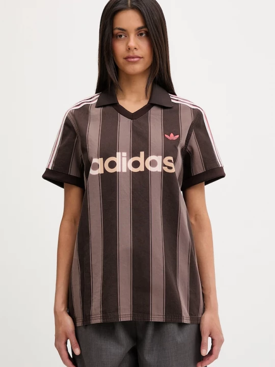 Obrázek produktu adidas Originals polo dámské bavlněné hnědá