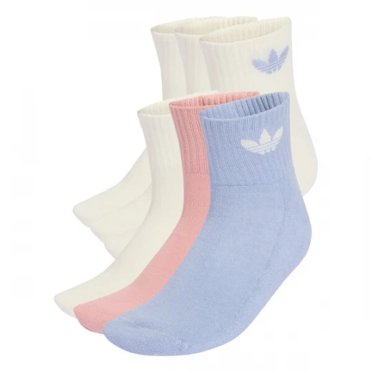 Obrázek produktu ADIDAS ORIGINALS Ponožky 'Mid Ankle 6 Pairs' světle béžová / opálová / starorůžová