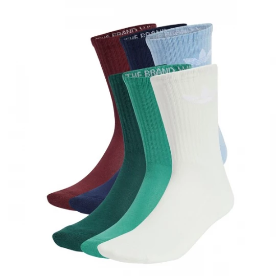 Obrázek produktu ADIDAS ORIGINALS Ponožky 'Trefoil Cushion' světlemodrá / tmavě zelená / vínově červená / bílá