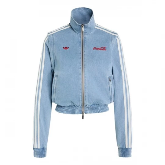 Obrázek produktu ADIDAS ORIGINALS Přechodná bunda 'Firebird' modrá džínovina / jasně červená / bílá