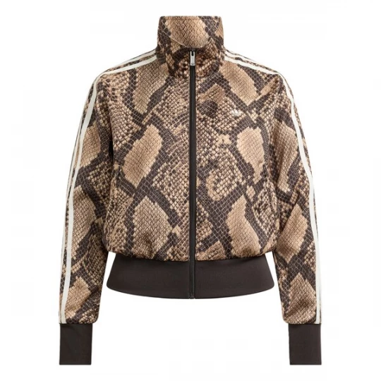 Obrázek produktu ADIDAS ORIGINALS Přechodná bunda 'Firebird' tmavě béžová / tmavě hnědá / bílá