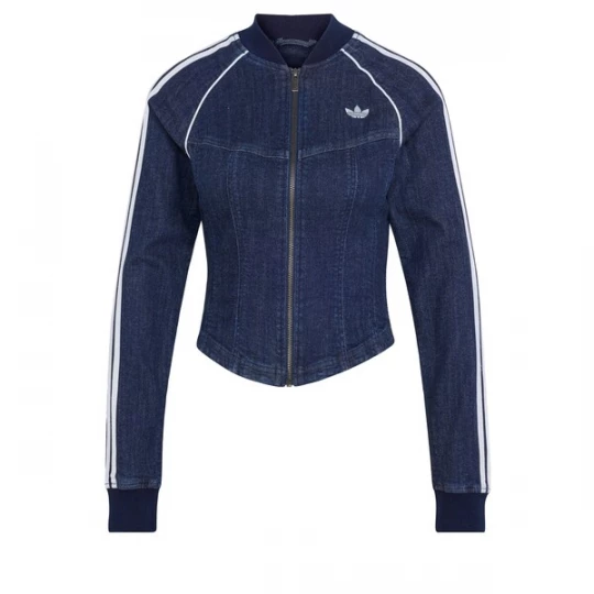 Obrázek produktu ADIDAS ORIGINALS Přechodná bunda 'Superstar' modrá džínovina / bílá