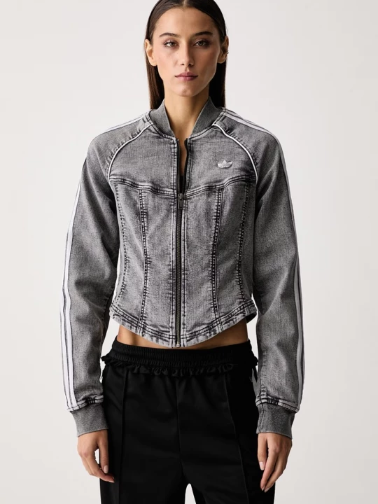 Obrázek produktu adidas Originals rozepínací mikina dámská džínová Superstar Denim Corset