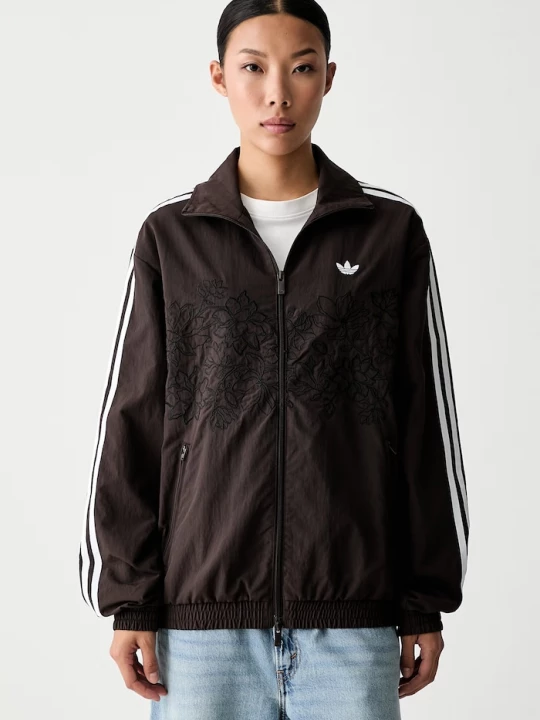 Obrázek produktu adidas Originals rozepínací mikina dámská Floral Firebird hnědá