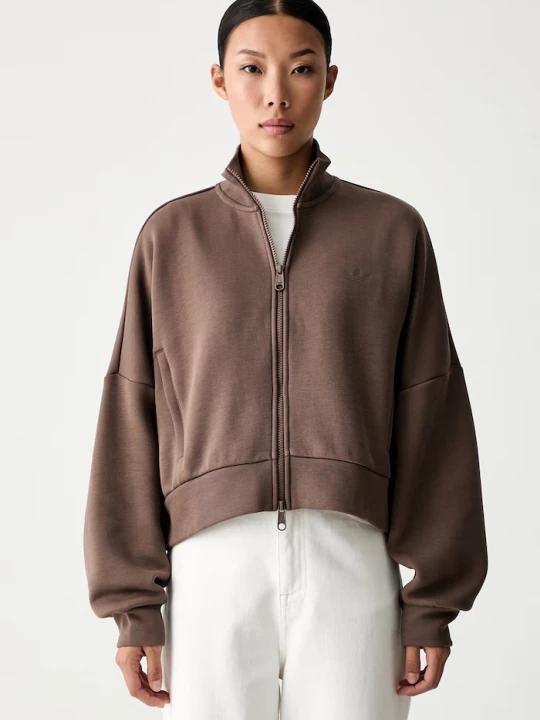 Obrázek produktu adidas Originals rozepínací mikina dámská s bavlnou Spacer hnědá