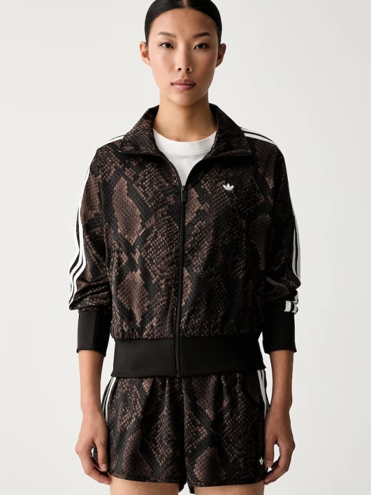 Obrázek produktu adidas Originals rozepínací mikina dámská Satin Snake hnědá