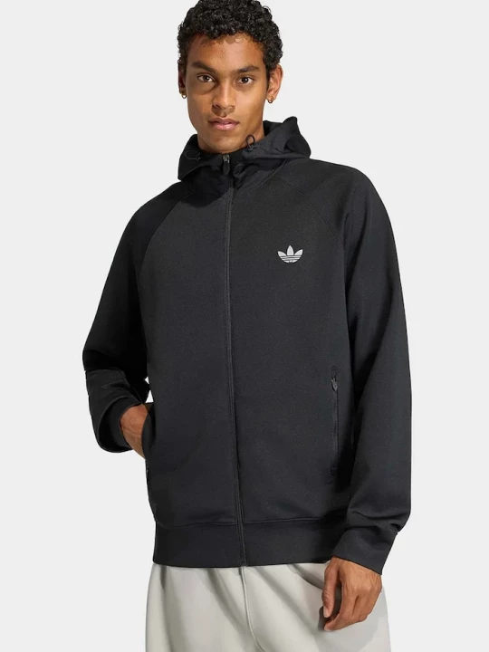 Obrázek produktu adidas Originals rozepínací mikina kapucí pánská Trefoil Essentials Spacer černá