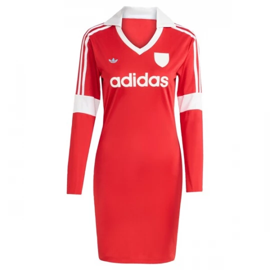 Obrázek produktu ADIDAS ORIGINALS Šaty 'FOOTIE' červená / bílá