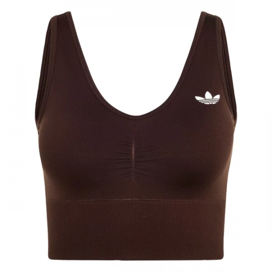 Obrázek produktu ADIDAS ORIGINALS Sportovní podprsenka 'Essentials' čokoládová / bílá