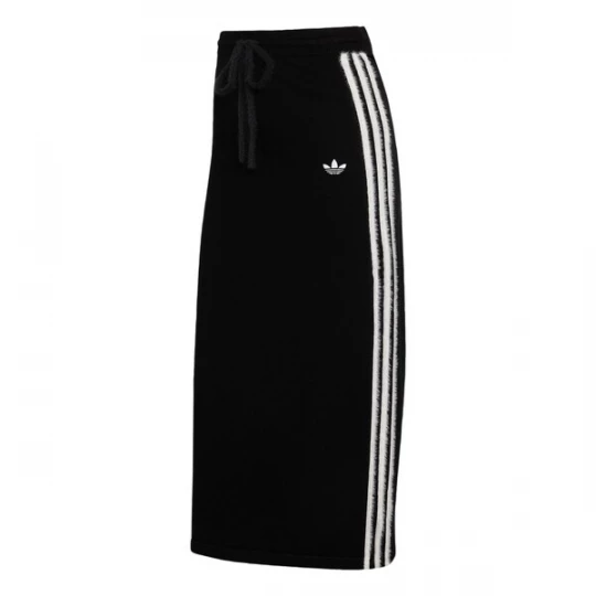 Obrázek produktu ADIDAS ORIGINALS Sukně 'KNITTED' černá / bílá