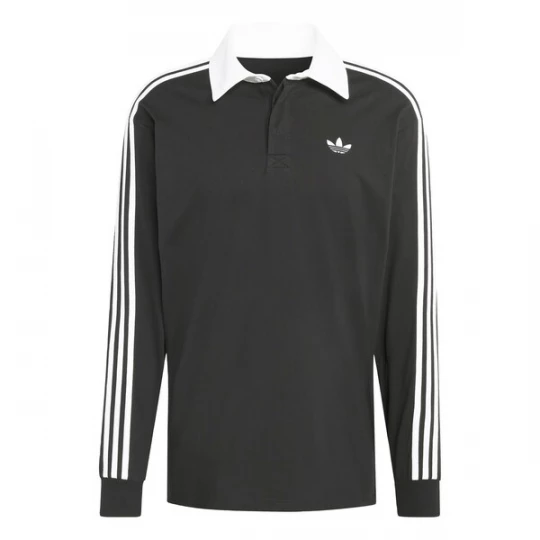 Obrázek produktu ADIDAS ORIGINALS Tričko '3-STRIPES RUGBY LONGSLEEVE' černá / bílá