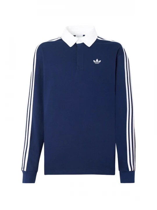 Obrázek produktu ADIDAS ORIGINALS Tričko '3-Stripes Rugby Longsleeve' tmavě modrá / bílá