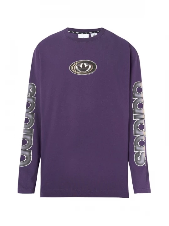 Obrázek produktu ADIDAS ORIGINALS Tričko '90s ALTERNATIVE SPORT ARCHIVE GRAPHIC LONG SLEEVE' béžová / fialová / černá / bílá