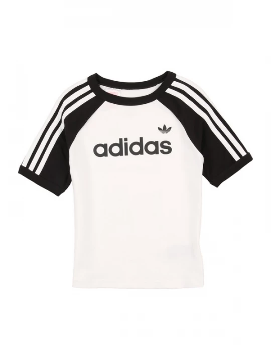 Obrázek produktu ADIDAS ORIGINALS Tričko '3-Stripes Slim' černá / bílá