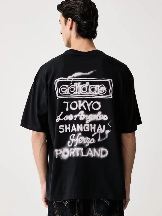 Obrázek produktu adidas Originals tričko pánské bavlněné Powder Tongue černá