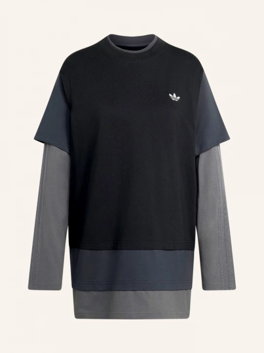 Obrázek produktu Adidas Originals Tričko S Dlouhým Rukávem Loose Layered Long Sleeve černá / tmavě šedá