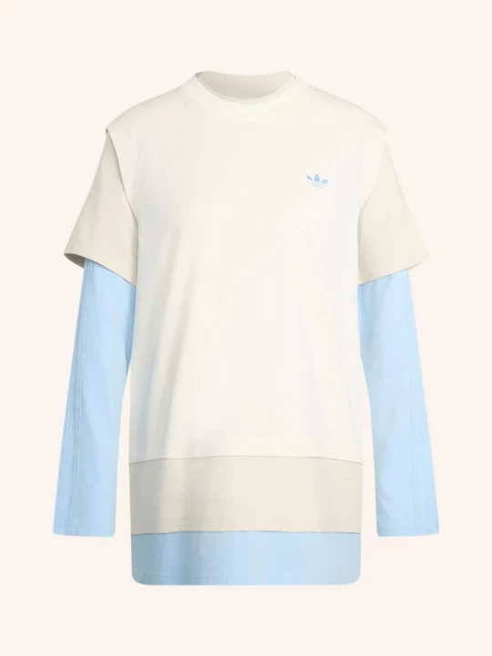 Obrázek produktu Adidas Originals Tričko S Dlouhým Rukávem Loose Layered Long Sleeve režná / béžová / tmavě modrá