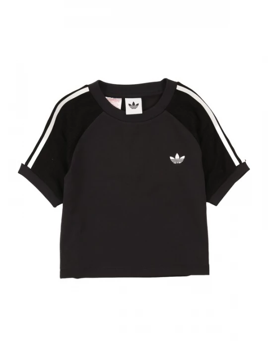 Obrázek produktu ADIDAS ORIGINALS Tričko 'SLIM KNITTED 3 STRIPES' zlatá / černá / bílá