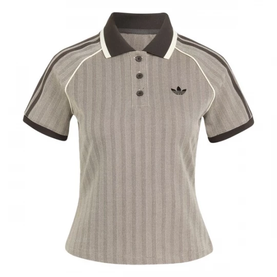 Obrázek produktu ADIDAS ORIGINALS Tričko 'TWEED POLO' krémová / čokoládová