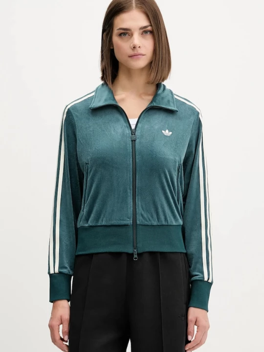 Obrázek produktu adidas Originals Velurová mikina adidas Originals Fb Liberty Tt zelená